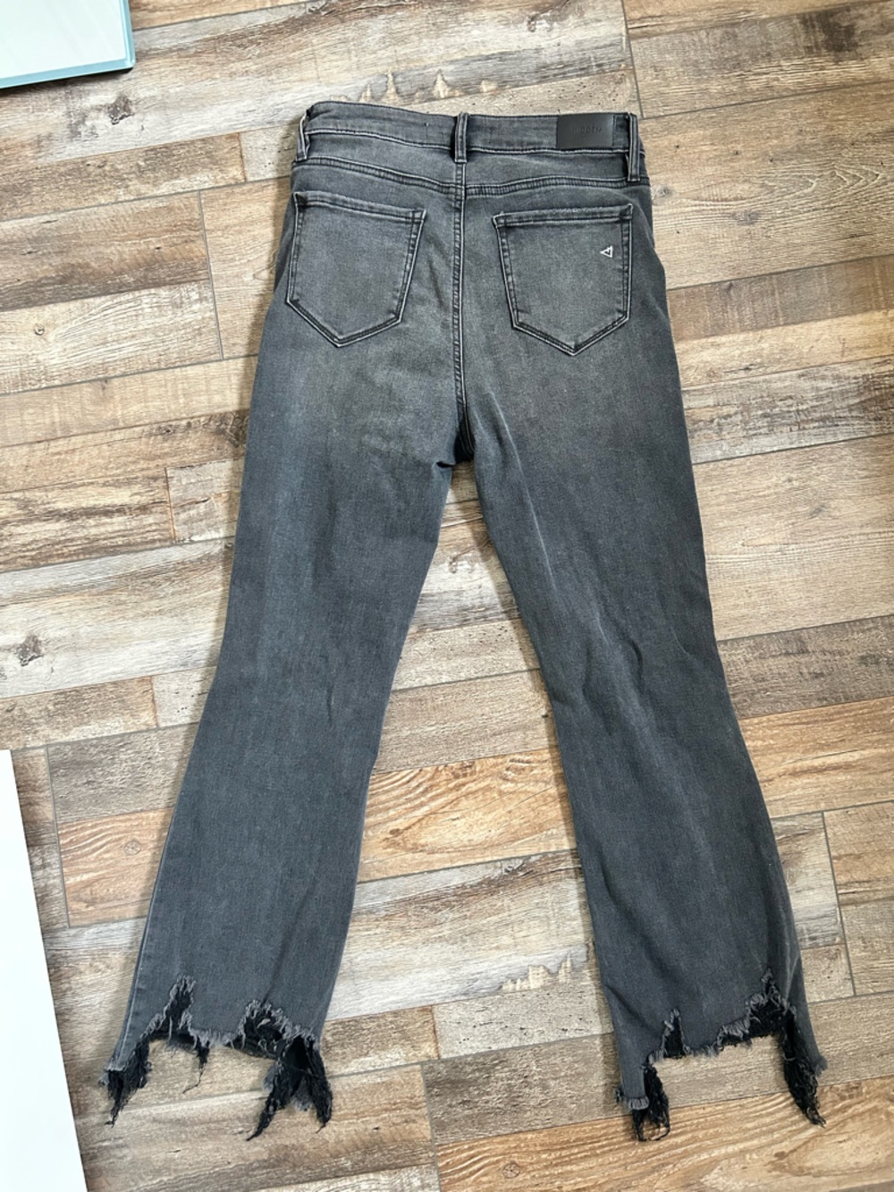 Women's Black Distressed High-Rise Skinny Jeans - Picture 2 of 4